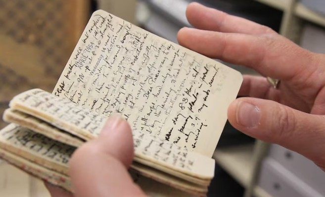 Miles Franklin’s last private diary was found inside a suitcase containing memorabilia and documents ABC News: Ana Tovey Miles Franklin’s last private diary was found inside a suitcase containing memorabilia and documents ABC News: Ana Tovey