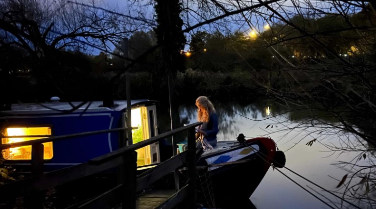 Sally-Bayley-houseboat Sally Bayley houseboat