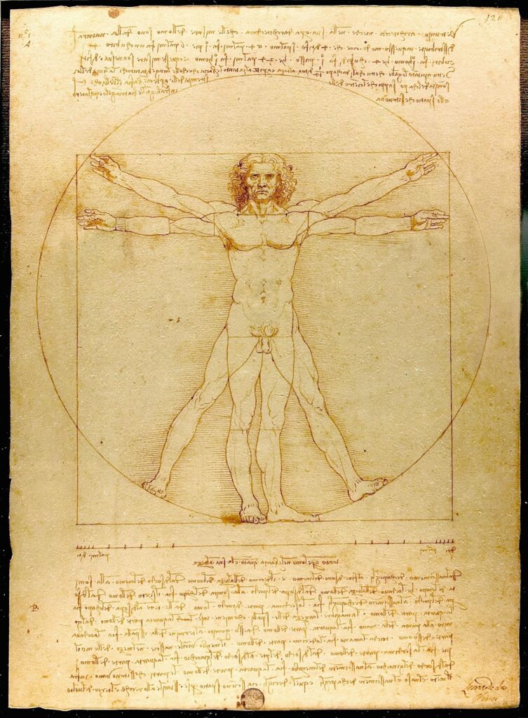 Vitruvian Man, Leonardo da Vinci, 1490
